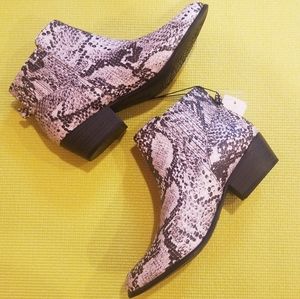 New Animal Print Booties